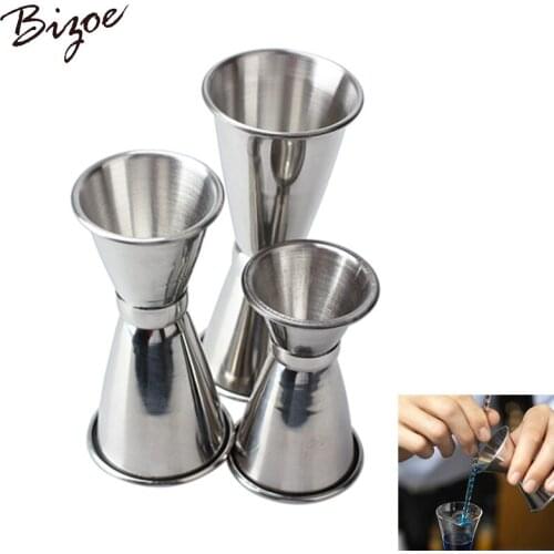 3 PCS Cocktail Mixer Measuring Cup Jigger Measure Set Stainless Steel Kitchen Tool Barware Tools Bartender