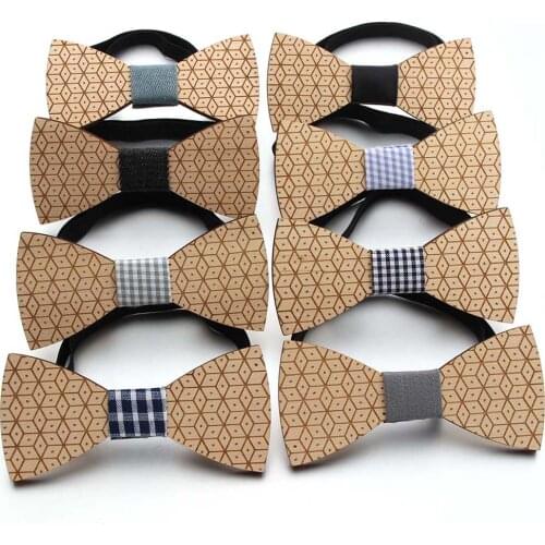 Fashion Wooden Bowtie Gentleman Bow Ties Handmade Butterfly Wedding Party Bow Ties Magic cube Wooden Unique Tie for Man