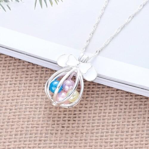 Trendy Mickey Pendants Necklace Pearl Mouse Custom Chain Punk Jewelry Necklace Women Long Ketting Christmas Gift Choker