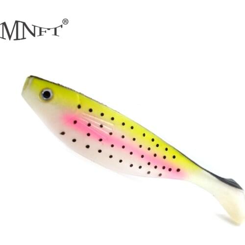 MNFT 1Pcs Soft Silicone Lure Easy Shiner Soft Bait Paddle Tail Manual Bass Minnow Bait Carp Artificial Lures