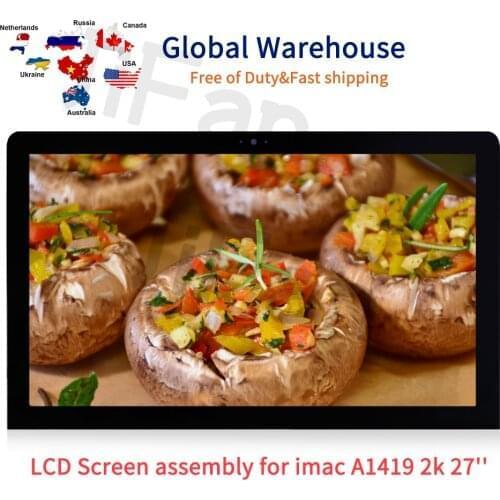 New 27'' Lcd With Glass Screen 2k for iMac A1419 Lcd Screen Display Panel Assembly Replacement 2012 2013 year