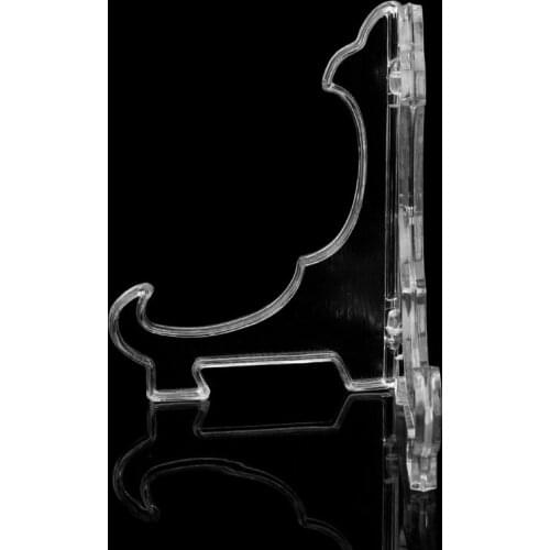 Plastic Display Easel Stand Plate Bowl Picture Frame Photo Pedestal Holder E56C