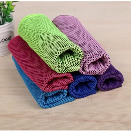 30*90cm Ice Cold Towels Summer Cooling Sunstroke Sports Exercise Towels Cooler Running Towels Quick Dry Soft Breathable Towel SN