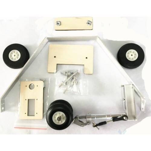 Aluminum alloy landing gear remote control retractable for undercarriage for Skywalker x8 EPO Airplane Spare Parts