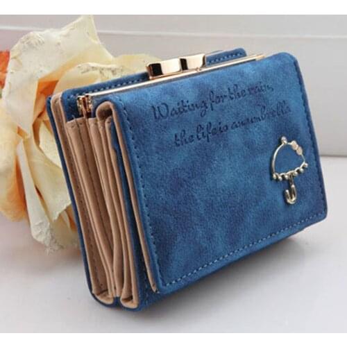 Women messenger bags PU Leather Wallet Button Clutch Purse Short Handbag Bag For Woman Lady bolsa feminina