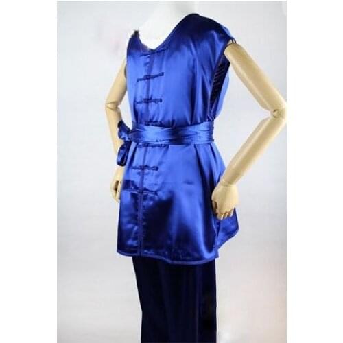 Unisex nanquan sleeveless uniforms Wu shu wu clothing martial arts kung fu clothes wushu suits top quality