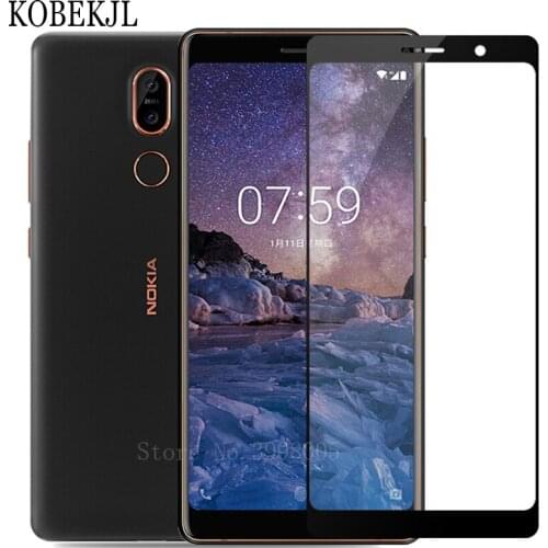 Screen Protector For Nokia 7 Plus Tempered Glass Nokia 7 Plus 7Plus TA-1046 TA-1055 TA-1051 TA-1072 Screen Protector Full Cover