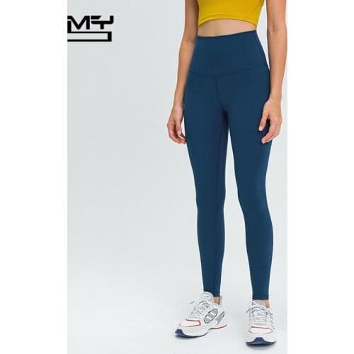 MYS Women Gym Leggings Sport Women Fitness Naked-feel Buttery-Soft High Waist Yoga Pants Squat Proof Elastic Sexy Workout Tights