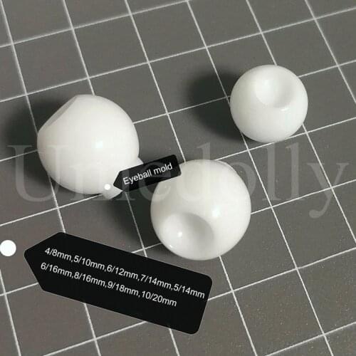 1PCS Silicone 1/3 1/4 1/6 BJD SD Doll Eyeball Mold DIY 8mm 10mm 12mm 14mm 16mm 18mm 20mm Doll Eyes Mold Accessories