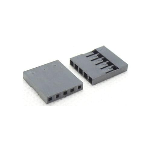 100X 2.54MM 5 Pin 5P Dupont Jumper Wire Cable Housing Female Connector Header
