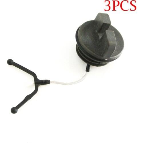 3pcs Gas Fuel Tank Cap Fit Chainsaw Husqvarna 50 51 55 136 137 141 142 254