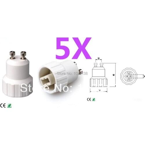 5pcs GU10 to G9 LED socket adapter GU1-G9 Light bulb base Lamp Holder converter Free Shipping With Tracking No