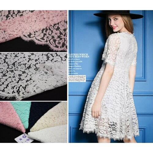 Free Shipping!High Quality African Eyelash Lace Fabric,Chantilly Lace Trim, French Lace Fabric Wedding Dress Textile Lace Fabric