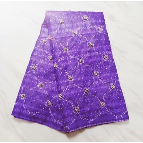 Beaded lace fabric java dutch real jacquard fabric with stones high quality african printed fabric 6yards/lot PLW