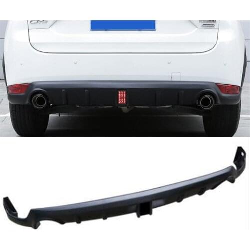 CEYUSOT FOR Mazda Cx-5 Cx5 Body Kit Rear Bumper After The Lip 2017 2018 19 ABS Bumper Car Spoiler Black Trim Cover Accessories