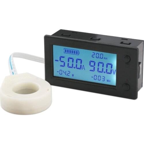 200A STN LCD Display Digital Multimeter Voltage Ampere Power Energy Ammeter Voltmeter Battery Volt Amp Meter AH Monitor Panel wi