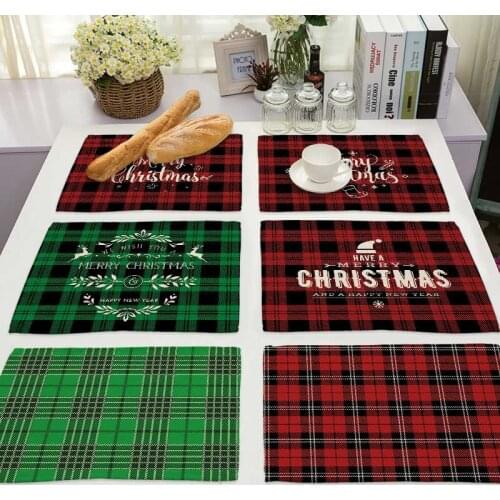 Color geometric stripes kitchen table table mats for dining table kitchen accessories table mat table mat kichen accessories