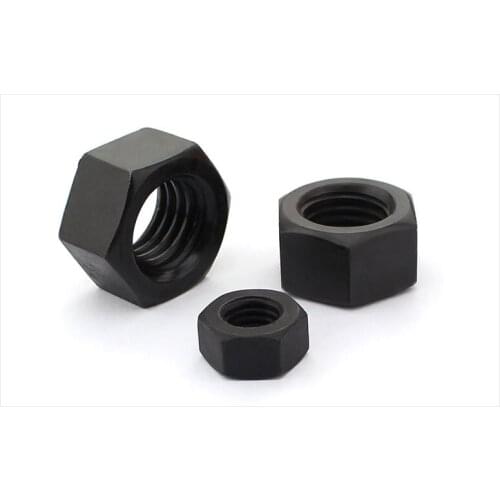 DIN934 8.8 carbon steel hexagon nuts black M2 M2.5 M3 M4 M5 M6 M8 M10 M12 M14 M16 M18 M20 M22 M24 M27 M30 nut cap screw cap