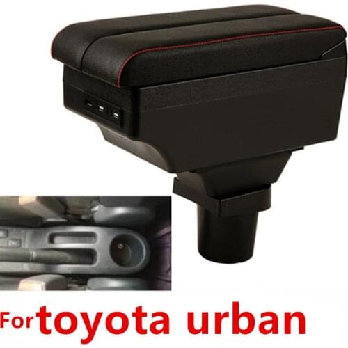 For toyota urban cruiser armrest box double layer with usb interface