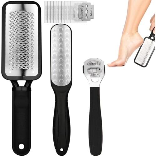 3pcs Double Side Foot File Professional Rasp Heel Grater Hard Dead Skin Callus Remover Pedicure File Foot Grater