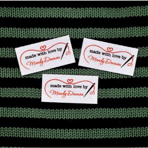 80piece Ironing Labels, Logo or Text, Iron on Cotton , Clothing Labels, Custom Design, Ironing tags (YT251)