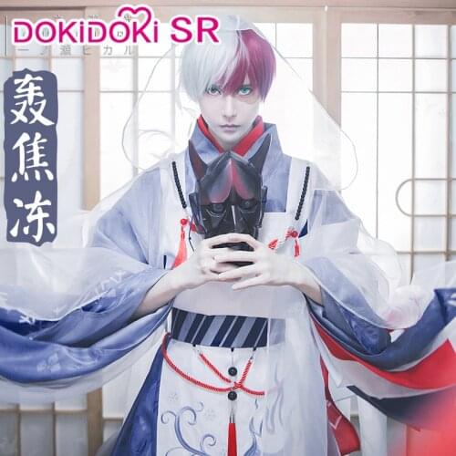 DokiDoki-SR Anime My Hero Academia/AcademyTodoroki Shoto Cosplay Kimono Boku No Hero Academia Cosplay Todoroki Shoto Costume Men