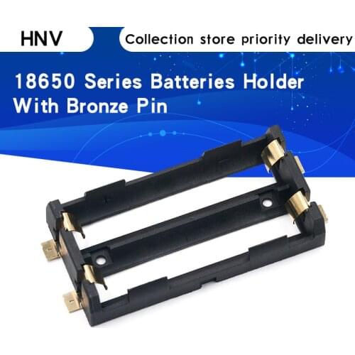 1x 2x 18650 Series Batteries Holder Box Storage Case Container With Bronze Pins Drop Ship