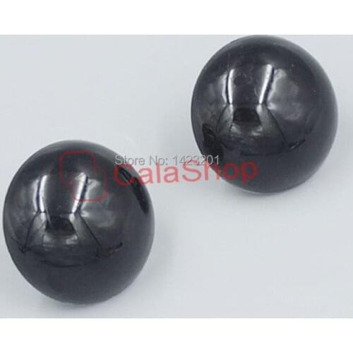 50 Pcs / Lot Round Plastic Glossy Safety Eyes For DIY Soft Toy Crafts Bear Doll Nose Eyes Toy Crafts Screws Black