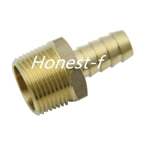 Brass Barbed Fitting Coupler / Connector 3/4" Male BSPT x 1/2"(12mm)Hose Barb Fuel Gas