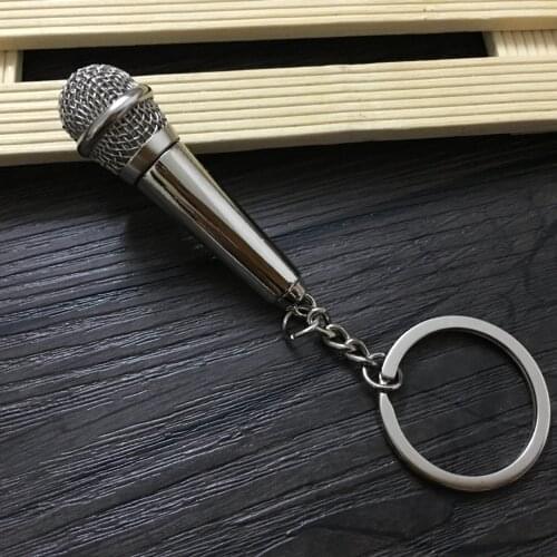 Metal Cars Key Ring Personalized Microphone Classic Mini Quality Badge High-grade Brand-new Key Case Motorcycle Auto Fastener