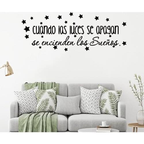 Cartoon Phrases Waterproof Wall Stickers Home Decor Living Room Bedroom Wall Art MURAL Drop Shipping
