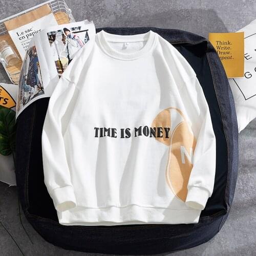 Mens Pullover Male Casual Sweatshirts Hip Hop Outerwear Male Pullover Printed O-Neck Long Sleeve Pullover ZT8426