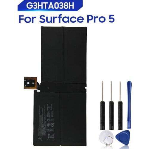 Original Replacement Battery For Microsoft Surface Pro 5 Pro5 Surface Pro 6 Pro6 DYNM02 G3HTA038H Genuine Tablet Battery 5940mAh
