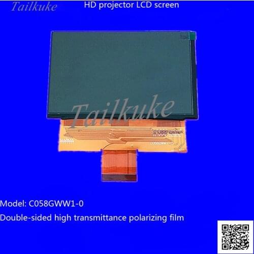 Projector LCD Screen C058GWW1-0 Projector DIY Repair Parts 5.8 Inch HD