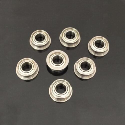 100pcs F683ZZ Flanged ball bearing F683 LF730ZZ 3*7*3 miniature shielded flange deep groove ball bearings 3x7x3 mm