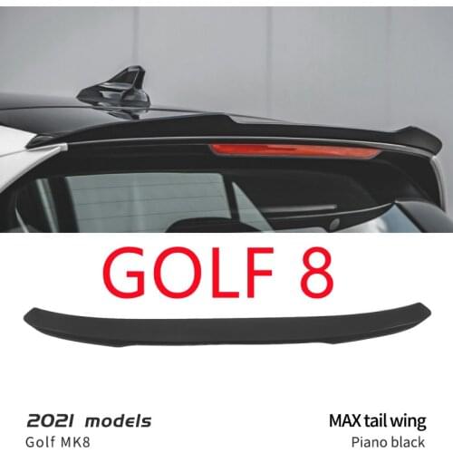 For VW Golf 8 Generation Special Rear Spoiler 8RLINE Exterior Accessories Roof Fixed Air Spoiler No need to Drilling Decoration