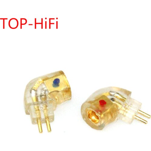 TOP-HiFi pair Gold Plated Headphone Plug for MMCX Male to .78mm Female 0.78MM Male to MMCX Female Converter Adapter