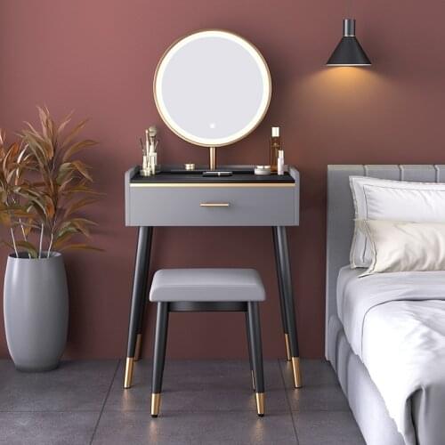 Makeup Table Dressing Table Bedroom Modern Minimalist Small Single Bedside Bedroom Dresser Set Home Furniture Self-contained