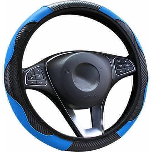 Universal Leather Car Steering Wheel Cover For Mazda CX5 CX3 2 3 6 GJ GH CX 5 7 Demio MX5 NC 2019 2020 Car Accessories Interior