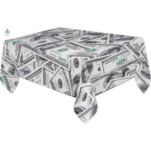 The Fun Print Dollar Bill Tablecloth Is Perfect For Buffet Table Parties