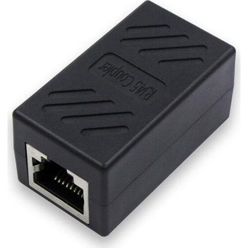 Female to Female Network LAN Connector Adapter Coupler Extender RJ45 Ethernet Cable Join Extension Converter Coupler