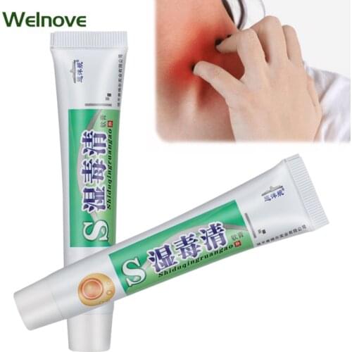 1pcs 20g Antibacterial Psoriasis Anti-itch Cream Relief Eczema Rash Urticaria Treatment Antipruritic Skin Care Herbal Ointment