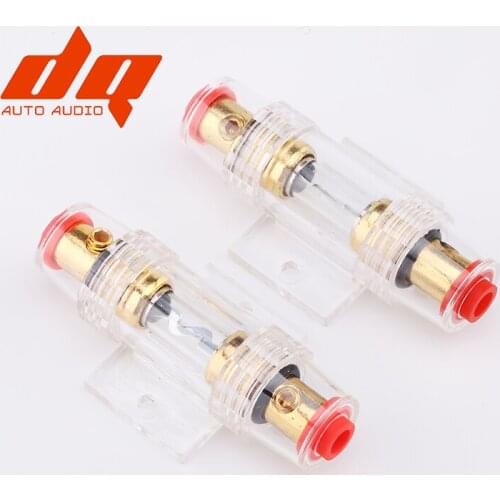 1pcs Car Audio Refit Fuse Holder 4/8 And 10 Gauge Wire With 60 AMP Fuses 60A/80A Fuse Holder For Car Audio Auto Amplifier