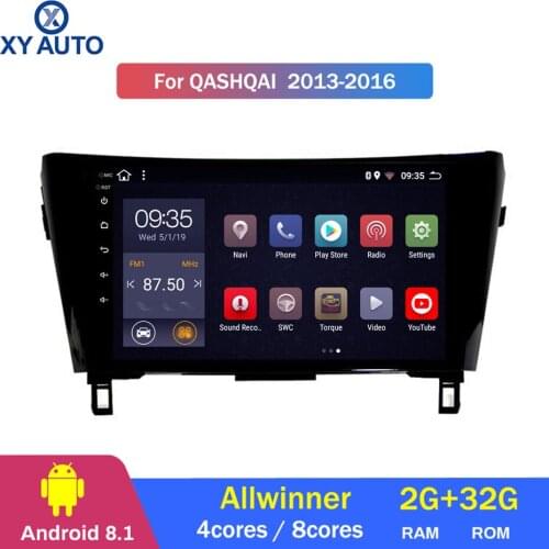 10.1inch 2.5D IPS HD multi-touch screen Android8.1 2G RAM 32G ROM NAVI with Bluetooth USB WIFI SWC for Nissan QashQai 2013-2016