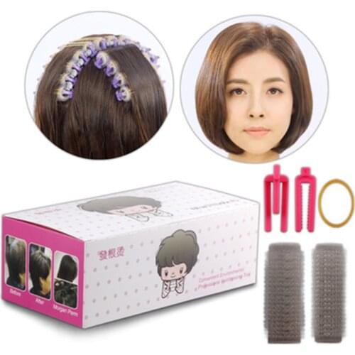 24pcs/box Curler-clips-Tool Cold Perm Rods Magic Air Bang Styling Bars Hair Rollers Morgan Perm Curling Curler Clips Tool