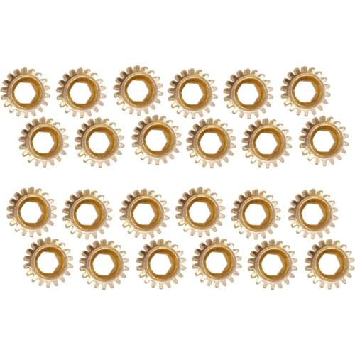 24Pcs Guitar Tuning Open Hole Gears Tuning Pegs Key Machine Heads Hex Hole Gears 1:18 Guitar Accessories