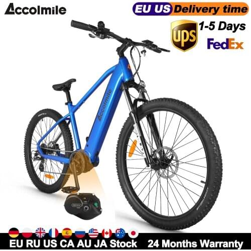 27.5 Inch Electric Mountain Bike 36V 540Wh Battery Bafang Motor 250W Torque Sensor Electric Bike E-BIKE Shinano8s Electronic MTB