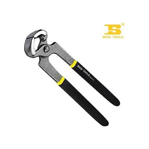 8" Grips Nail Puller Carpenter Plier with Black and Yellow Plastic Handle