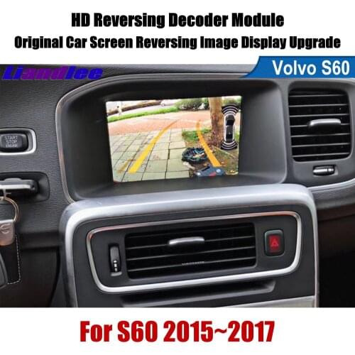 Car Rear View Rearview Backup Camera For Volvo S60 2015-2017 Reverse Reversing Parking Camera Full HD CCD Decoder Accessories