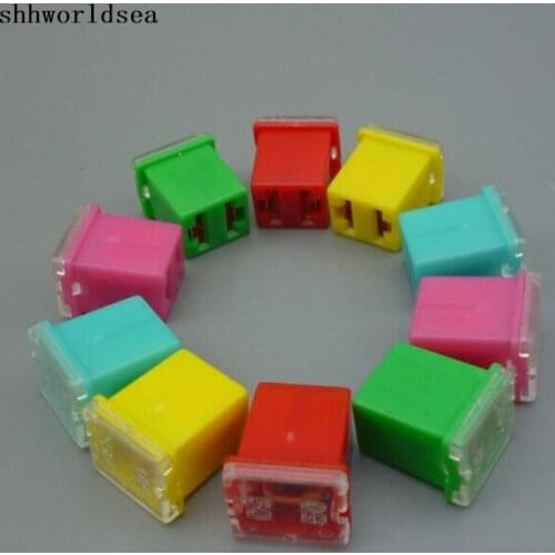 Shhworldsea 50pcs freedoom choose from mix MAX auto fuse high quality 20A 30A 40A 50A 60A car fuse link auto fuse link